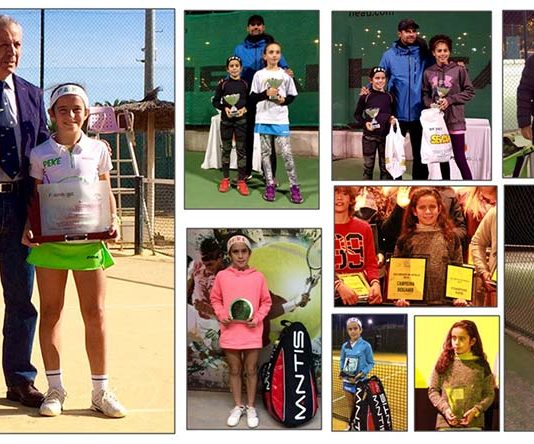 PEKE, con los nueve trofeos logrados en los nueve torneos jugados sólo en el mes de diciembre: Sevilla, Jerez, Granada,...